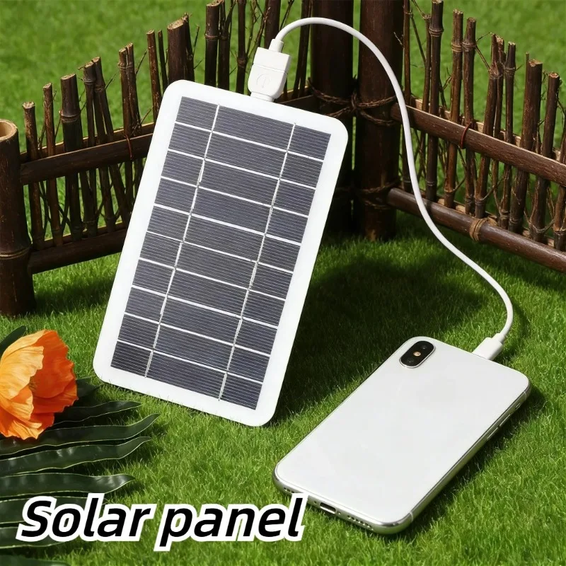 Panel Power Outdoor - 5V 5W Solarpanel-Ladegerät mit USB-Schnittstelle, wasserdicht,