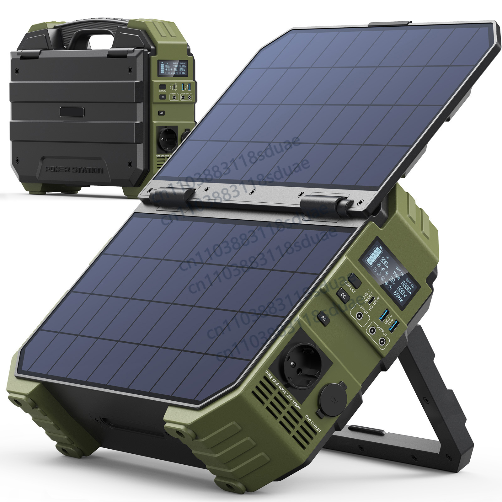 Panel Power Outdoor - 1600W Tragbare Powerstation mit integriertem Solarpanel-Set