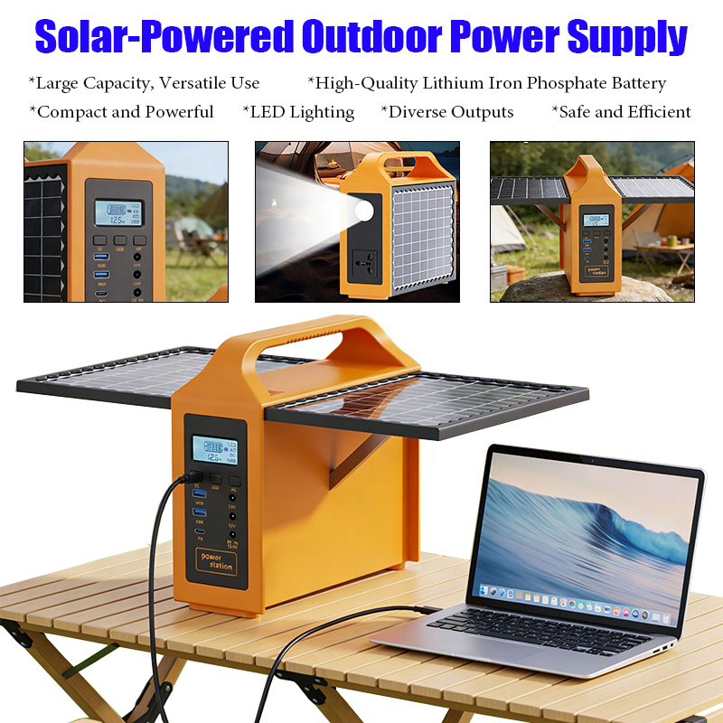 Panel Power Outdoor - 150W Tragbare Solarstromstation mit LED-Licht &