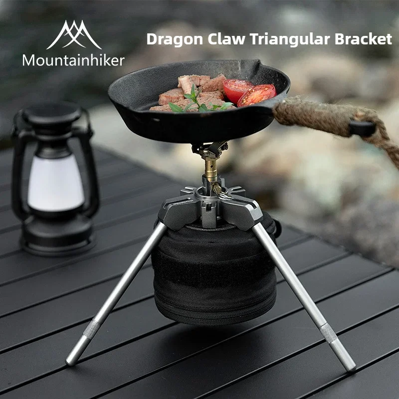 Outdoor Power Point - MOUNTAINHIKER Dreibeinhalterung Camping Multifunktions-Kocher-Verlängerungshalterung, Multifunktionaler tragbarer