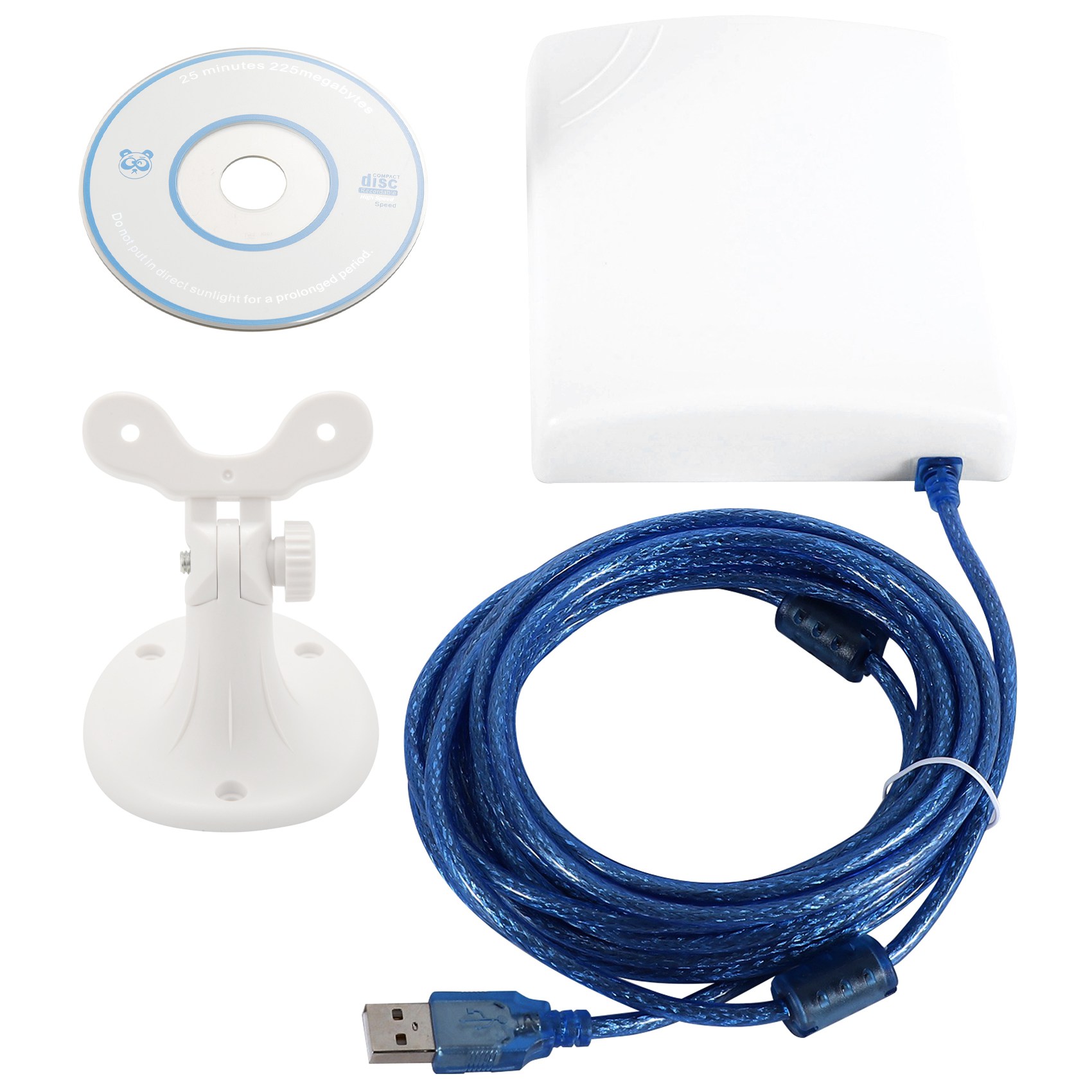 Outdoor Usb Power Adapter - A53M-150Mbps Hochleistungs-14Dbi-Antenne 5M Kabel Drahtloser USB-Adapter