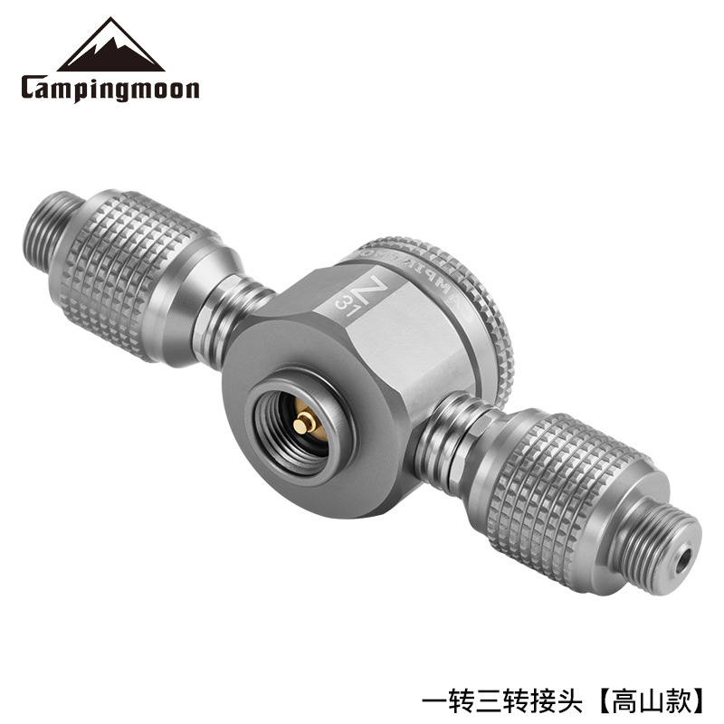 Outdoor Power Heater - Legierungs-Gasflaschenadapter Campingmoon Z31 Gasflaschen-Herd-Lampenadapter Ein-zu-Drei Gasflaschenadapter