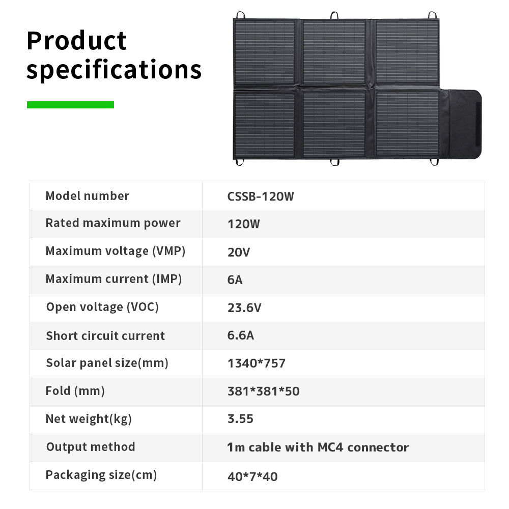 Tragbare 400W 300W 200W 120W F – Panel Power Outdoor Bewertung und Preis