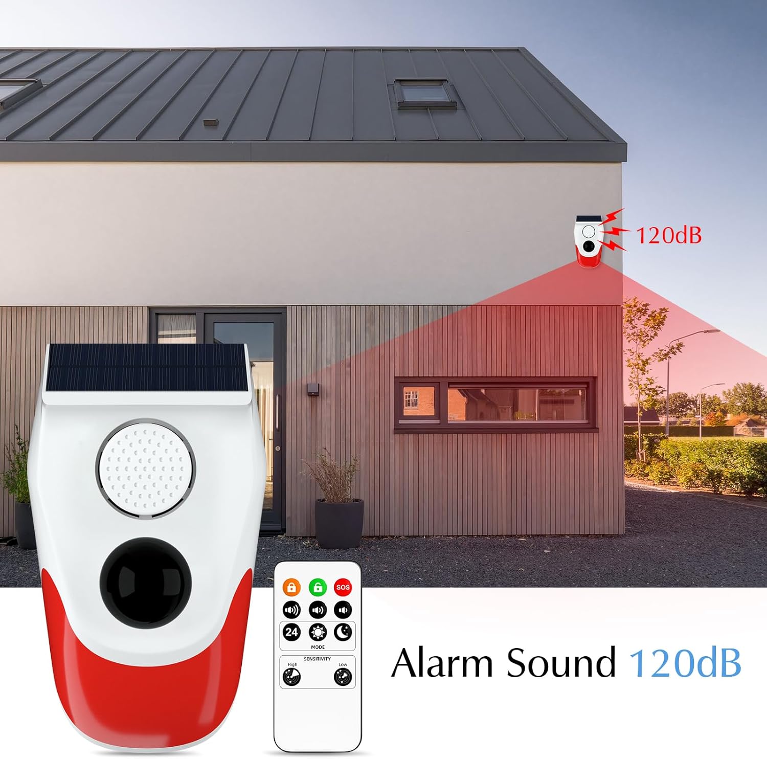 Solar-Bewegungsmelder-Alarm fü – Outdoor Power Point Bewertung und Preis