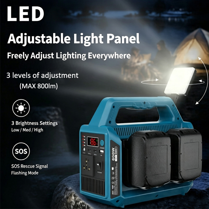600W Lithium-Batterie-Wechselr – Outdoor Usb Power Adapter Bewertung und Preis