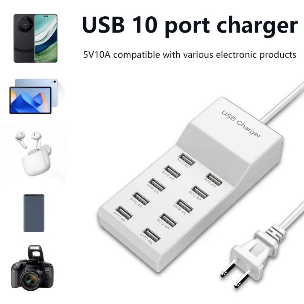 10-Port-USB-Hub-Schnellladeger – Outdoor Usb Power Adapter Bewertung und Preis